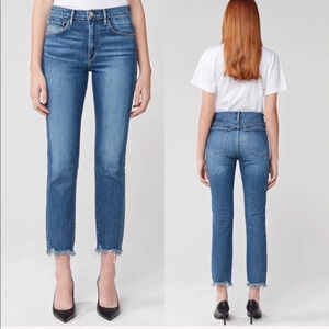 New 3x1 W3 Straight Authentic High Rise Crop Jeans Ace NWT Denim 27